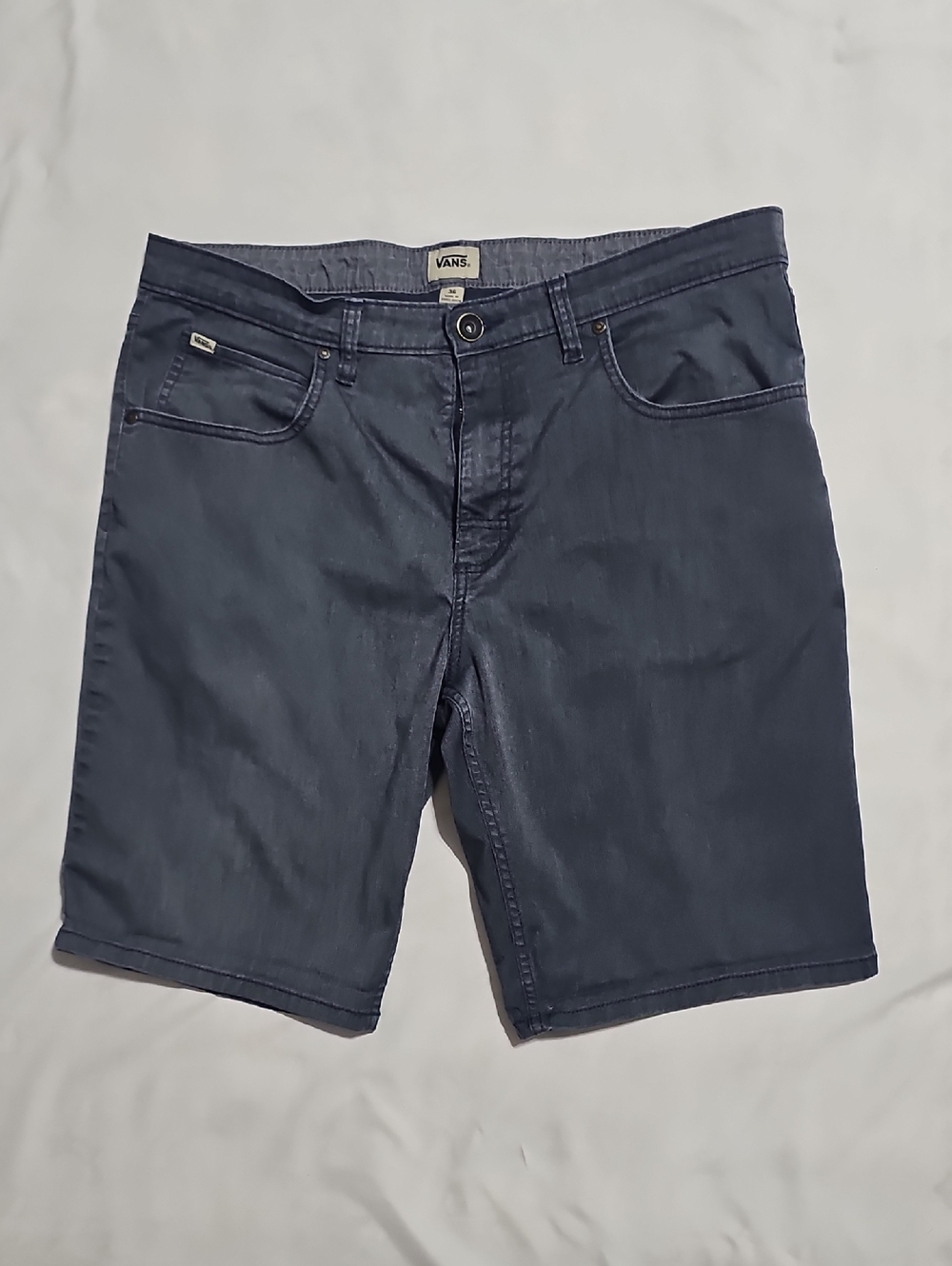 Vans Men's Dark Navy Denim-Style Shorts